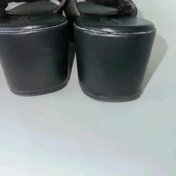 90s Platty Crazy Train Leopard Platform Sandals Size 10 Brown / Women’s - Picture 7 of 10